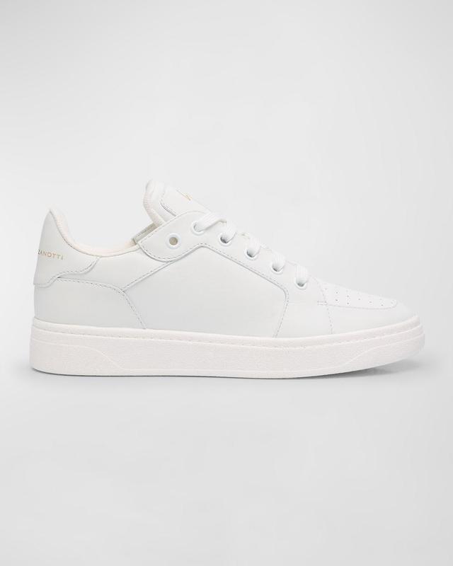 Mens Low-Top Leather Sneakers Product Image