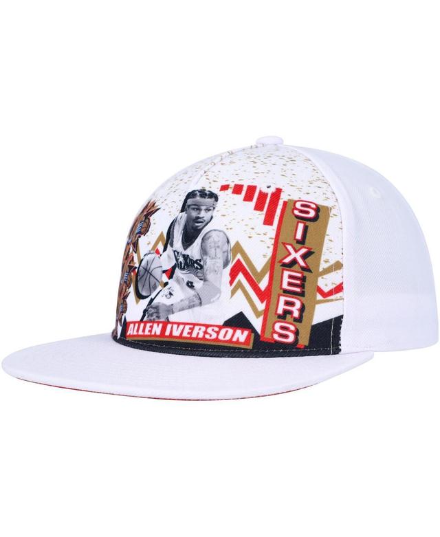 Mens Mitchell & Ness Allen Iverson Philadelphia 76ers Hardwood Classics 90s Playa Deadstock Snapback Hat Product Image