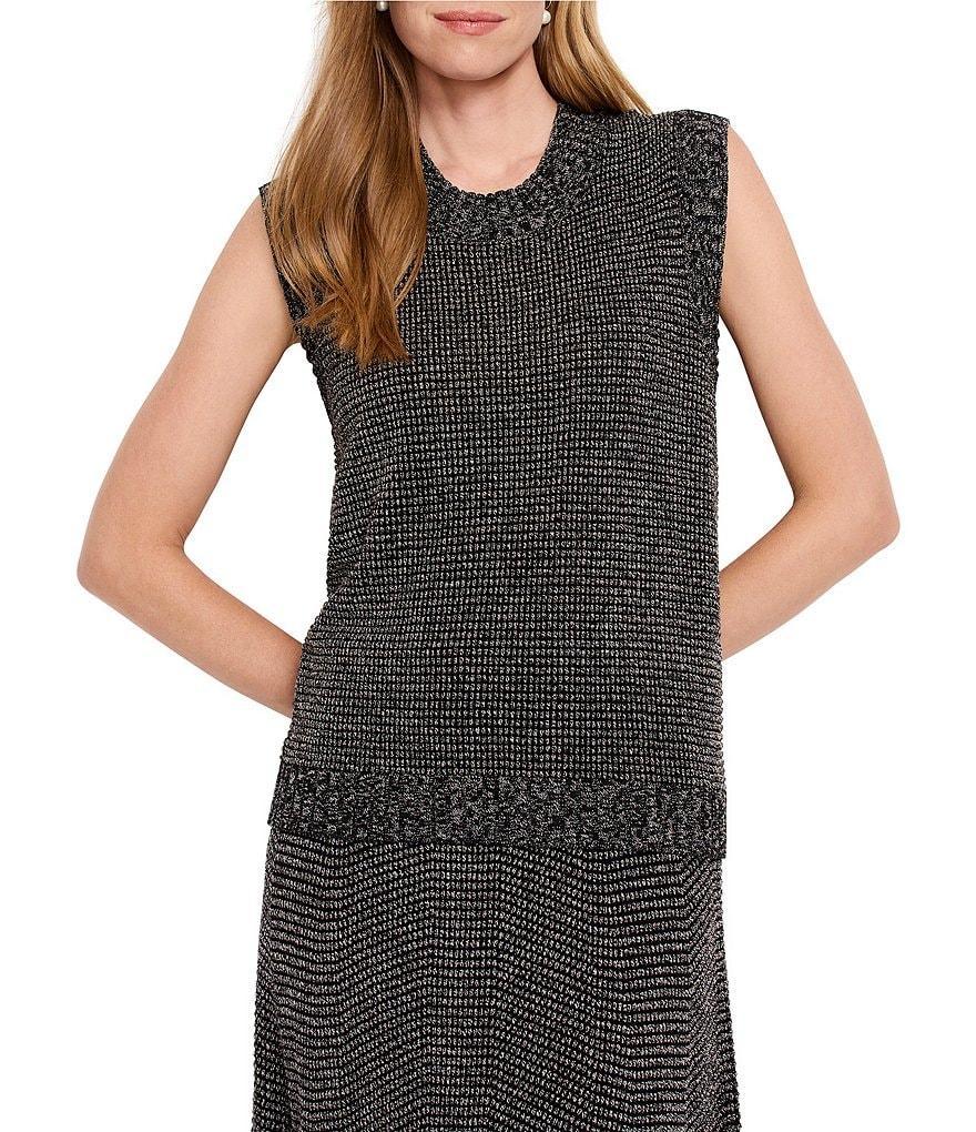 NIC + ZOE Pixel Knit Scoop Neck Vest Product Image