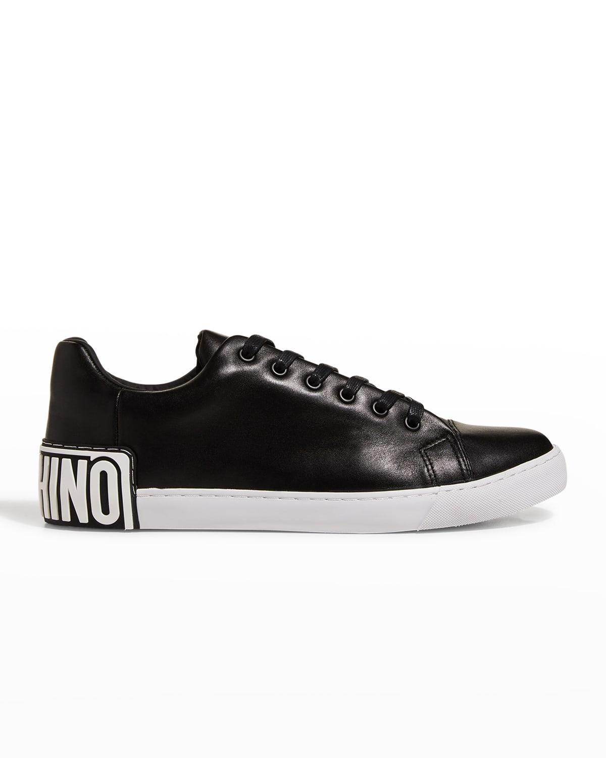 Mens Maxilogo Leather Low-Top Sneakers Product Image