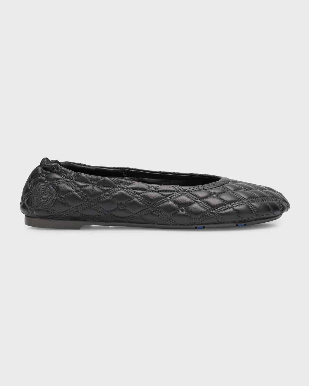 Sadler Quilted Lambskin Ballerina Flats Product Image