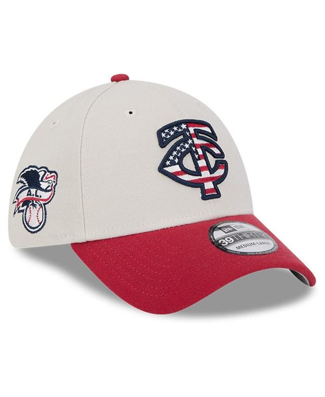 New Era Mens Red Minnesota Twins 2024 Fourth of July 39THIRTY Flex Hat Product Image