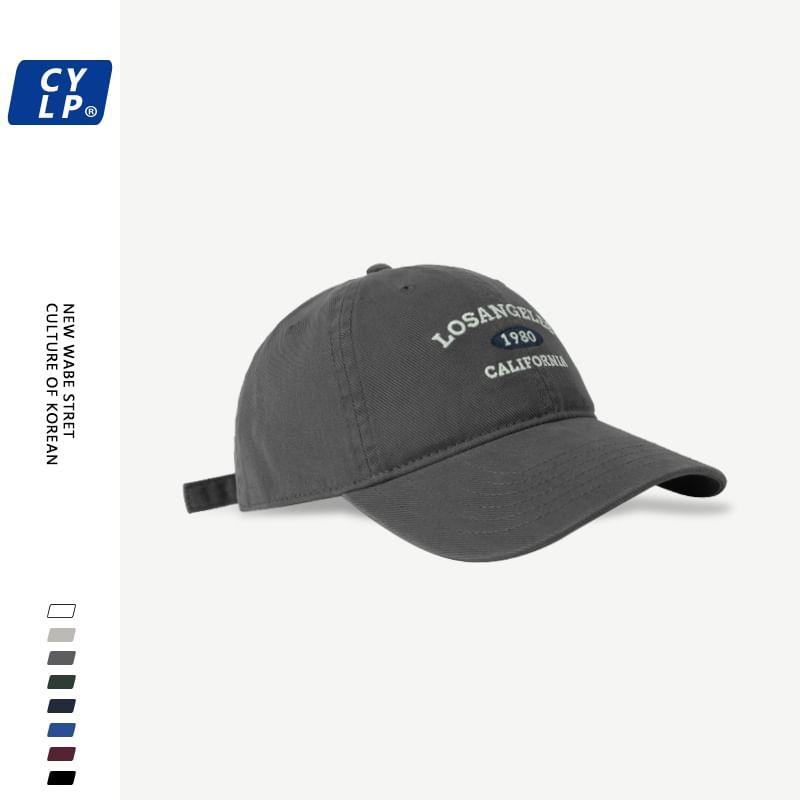 Lettering Embroidered Baseball Cap Product Image