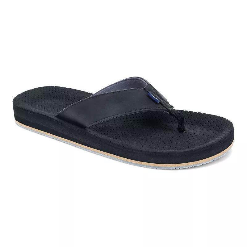 Dockers Mens Performance Flip Flop Sandals Black Product Image