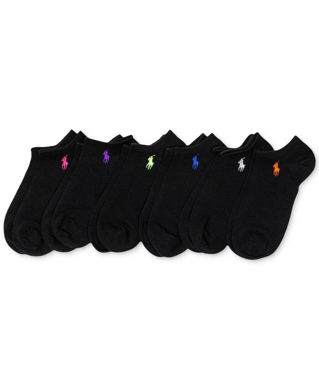 Polo Ralph Lauren Womens 6-Pk. Flat Knit Low-Cut Socks Product Image