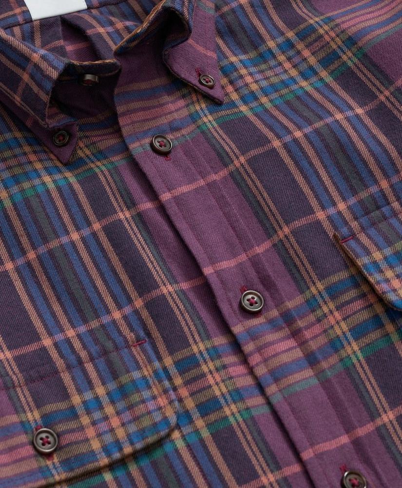 Cotton-Cashmere Sport Shirt in Plaid Flannel Product Image