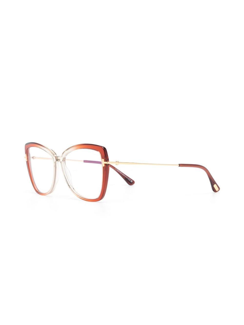 TOM FORD Butterfly Cat Eye-frame Glasses In Gold Product Image