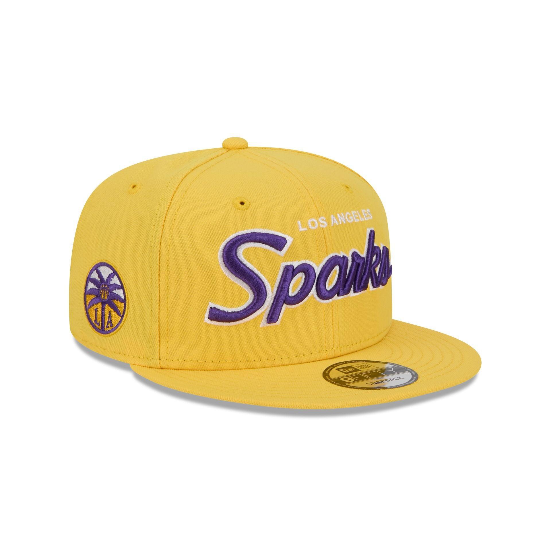 Los Angeles Sparks Script 9FIFTY Snapback Hat Male Product Image