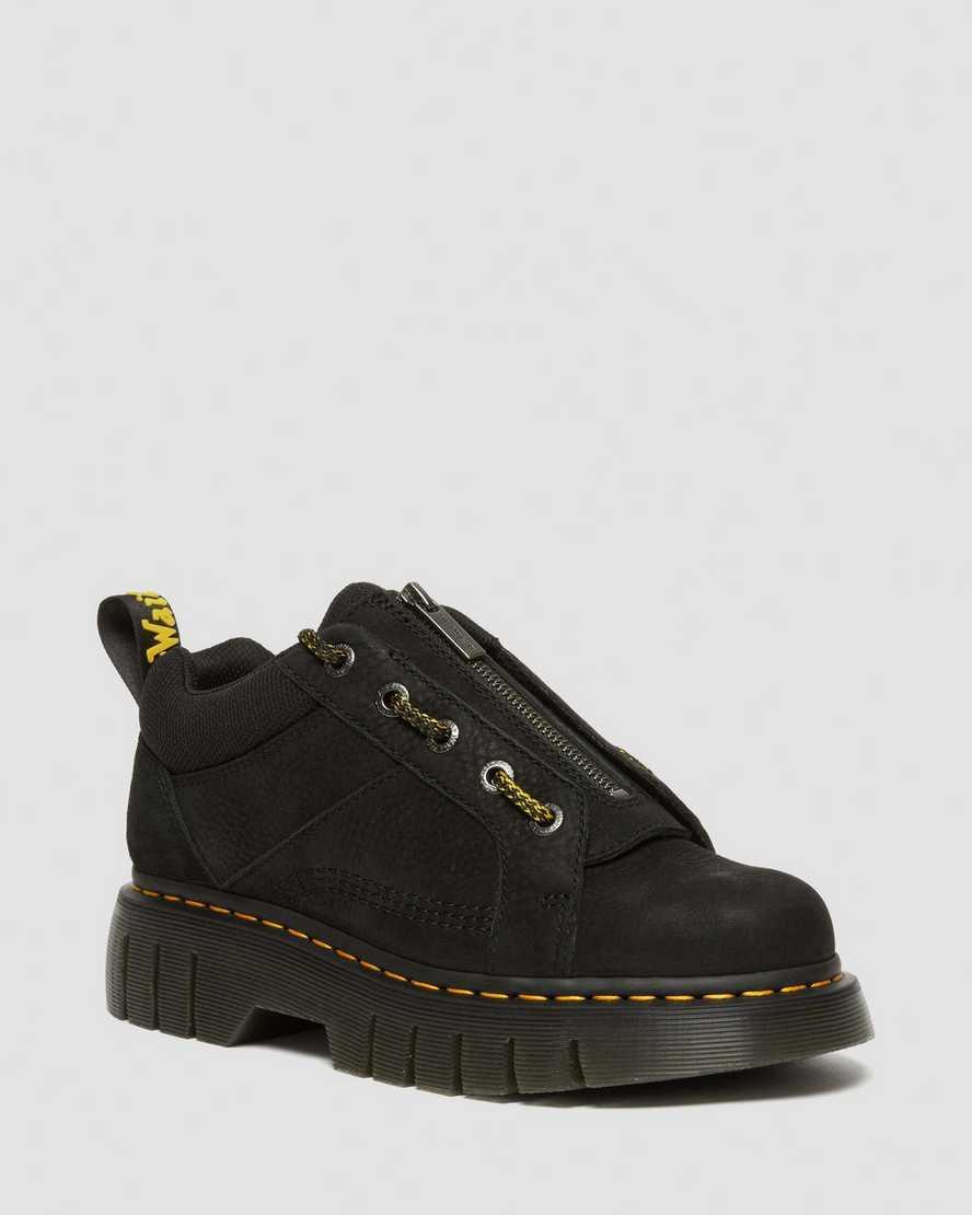 DR MARTENS Woodard Tumbled Nubuck Leather Low Casual Boots Product Image