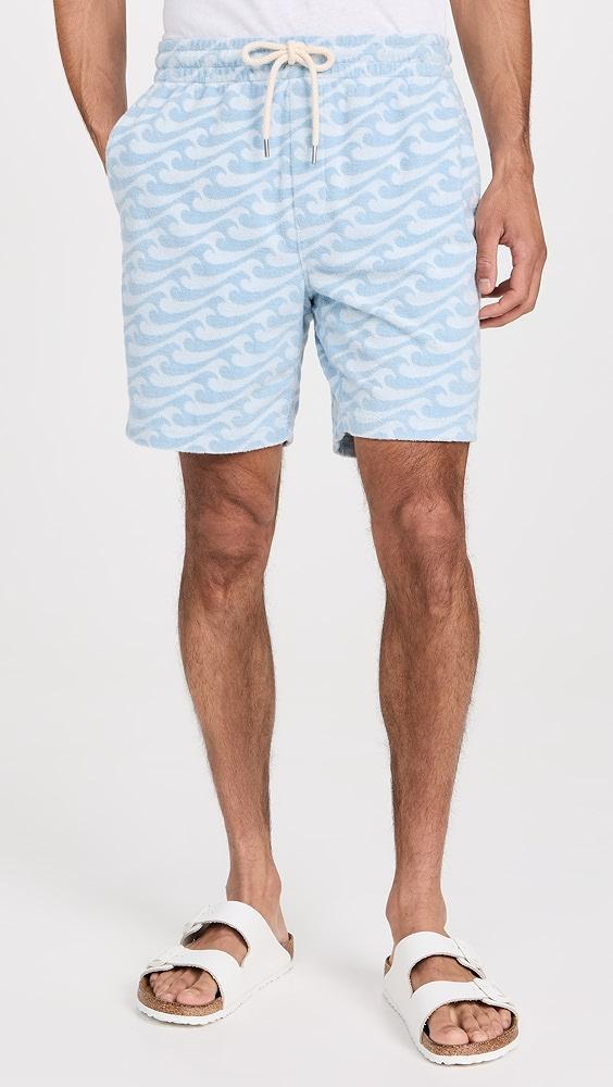 Faherty Cabana Towel Terry Sweatshorts 6.75" | Shopbop Product Image