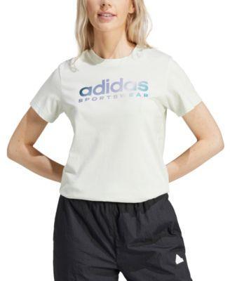 adidas Womens The Soft Side Linear Logo T-Shirt Product Image