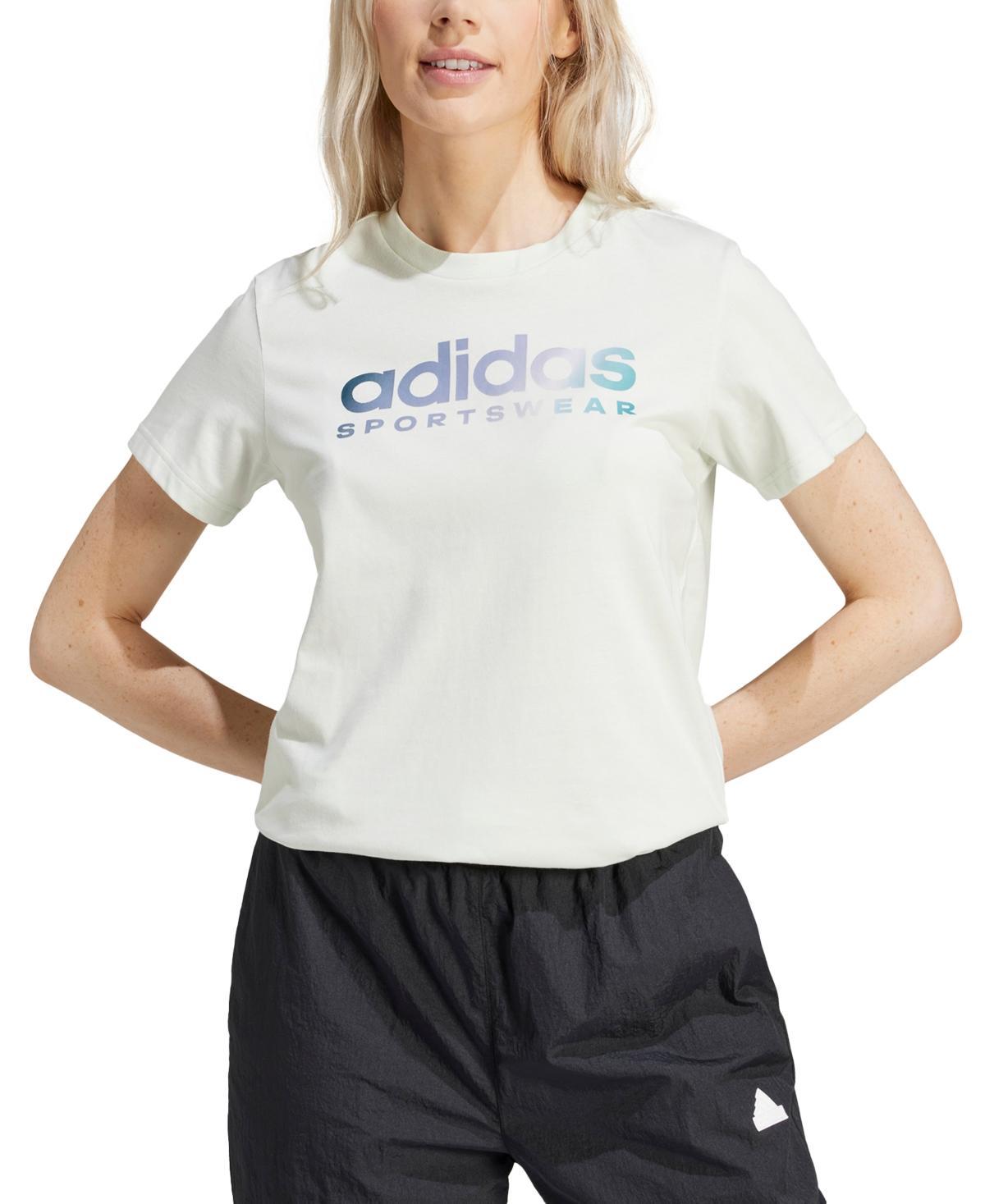 adidas Womens The Soft Side Linear Logo T-Shirt Product Image