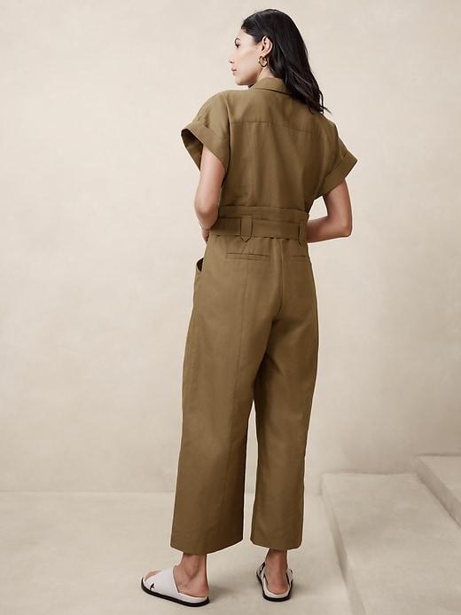 Linen-Blend Jumpsuit Product Image