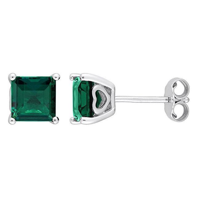 Stella Grace Sterling Silver & Gemstone Stud Earrings, Womens, Green Product Image