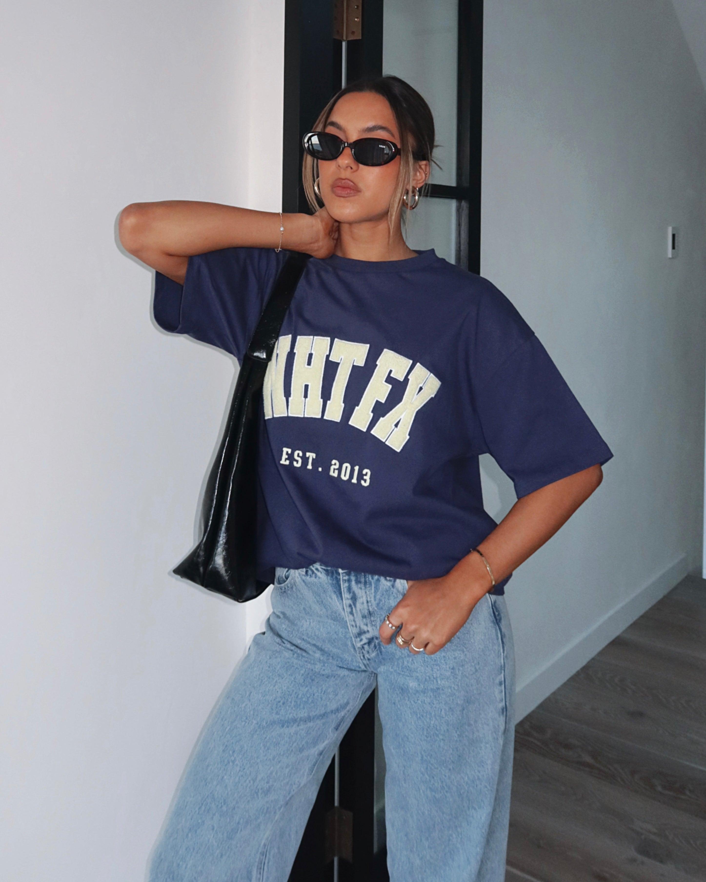 Give It Away Oversized Tee Navy Product Image