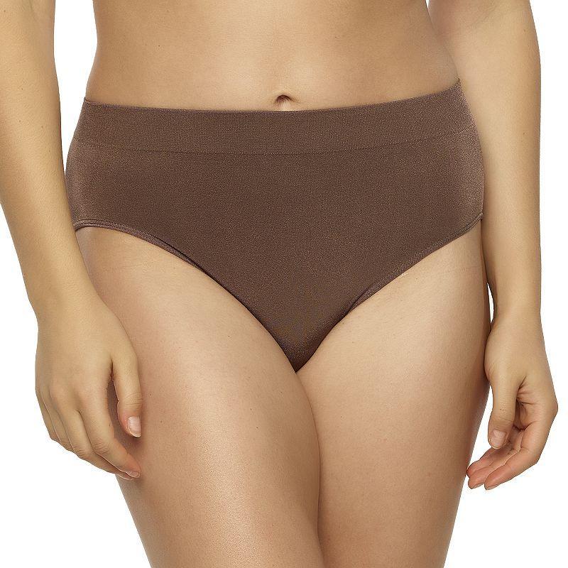 Plus Size Paramour by Felina Body Smooth Hi-Cut Brief Panty 645128, Womens Pink Rtn Product Image