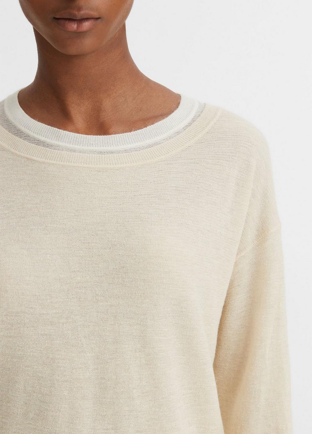 Double-Layer Wool-Blend Sweater Product Image