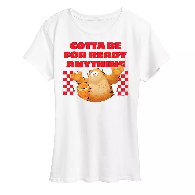 Womens The Garfield Movie Gotta Be Ready Graphic Tee Product Image