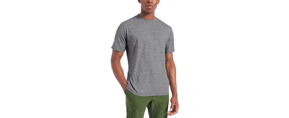 Ben Sherman Mens Marled Moisture-Wicking Short-Sleeve Performance T-Shirt Product Image