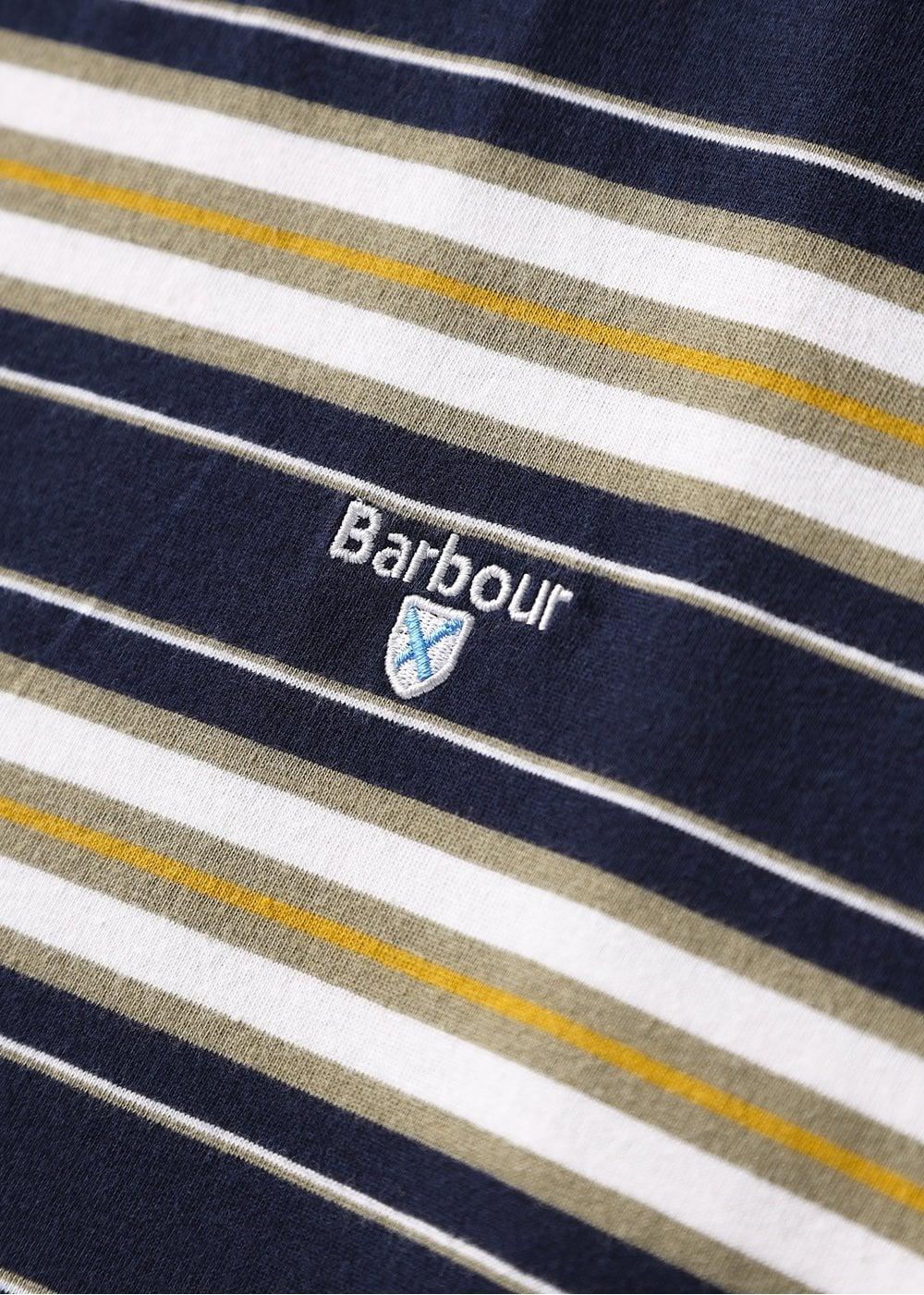 Mens Navy Boldron Brand-embroidered Striped Regular-fit Cotton-jersey T-shirt Product Image