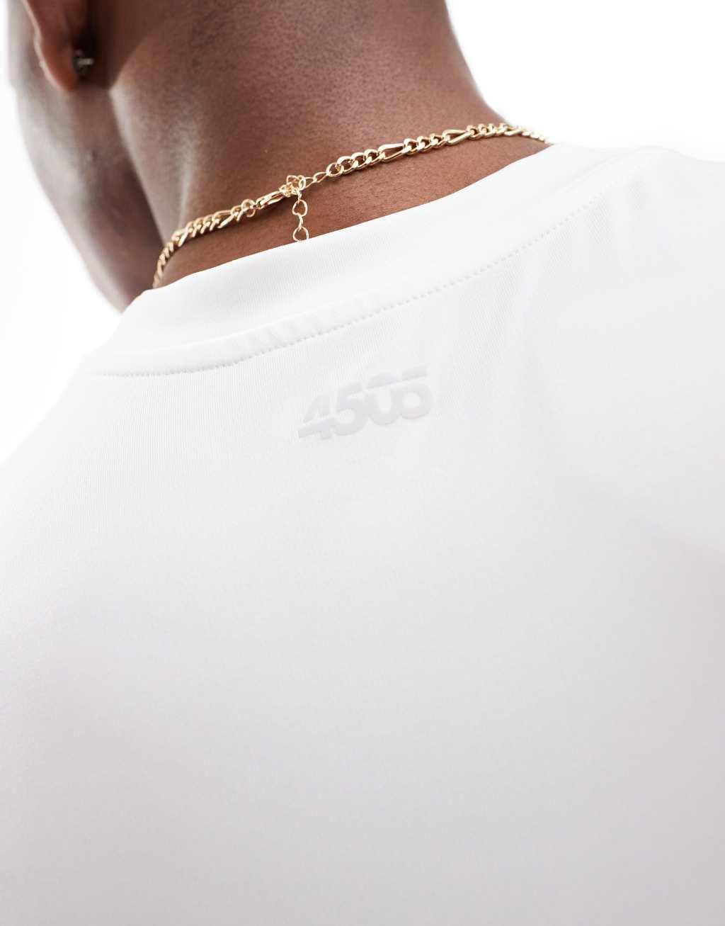 ASOS 4505 Icon training quick dry muscle fit tank in white Product Image