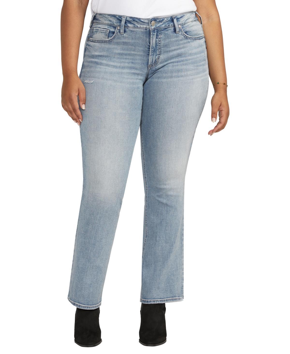 Silver Jeans Co. Plus Size Britt Low Rise Slim Bootcut Jeans W90601SCV211 (Indigo) Women's Jeans Product Image