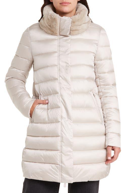 Save The Duck Dalea Faux Fur Collar Puffer Long Jacket Product Image