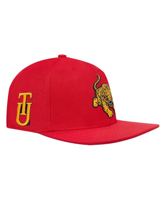 Mens Pro Standard Crimson Tuskegee Golden Tigers Evergreen Mascot Snapback Hat Product Image