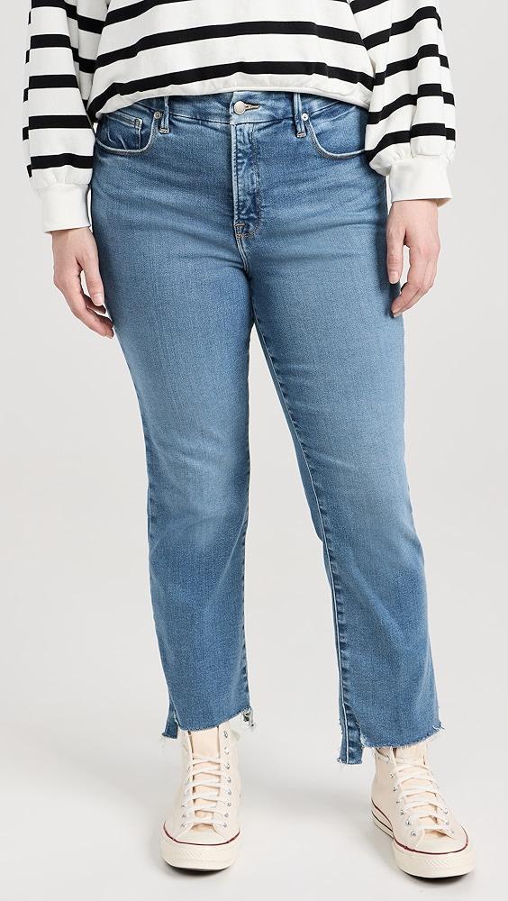 Good American Good Legs Straight Jeans | Shopbop Product Image