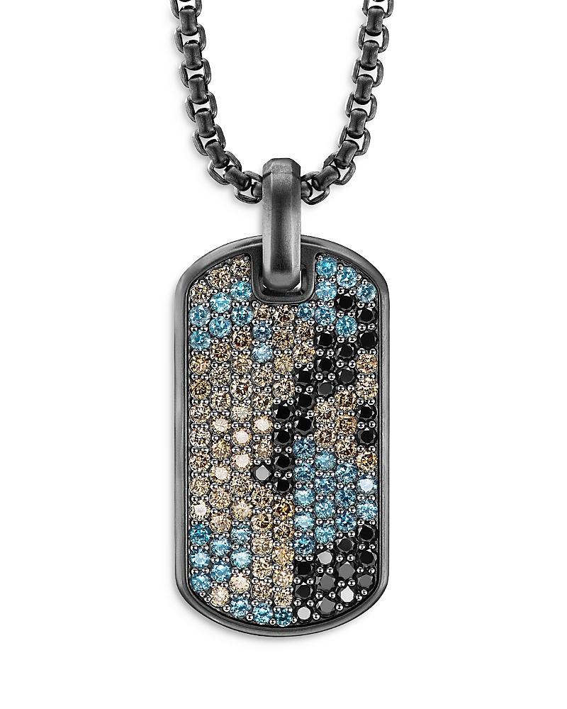 Mens Streamline Pav Dog Tag Necklace Product Image