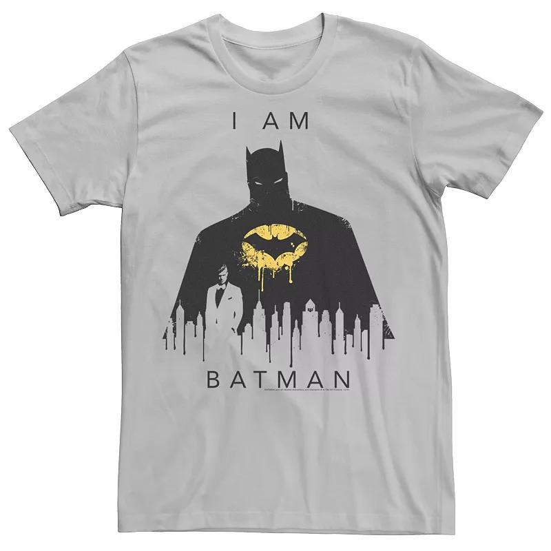 Mens DC Comics I Am Batman Skyline Poster Tee Product Image