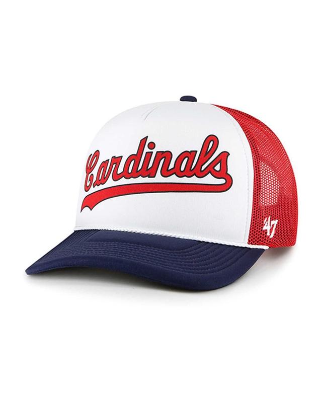 Mens 47 St. Louis Cardinals Foam Front Script Trucker Snapback Hat Product Image