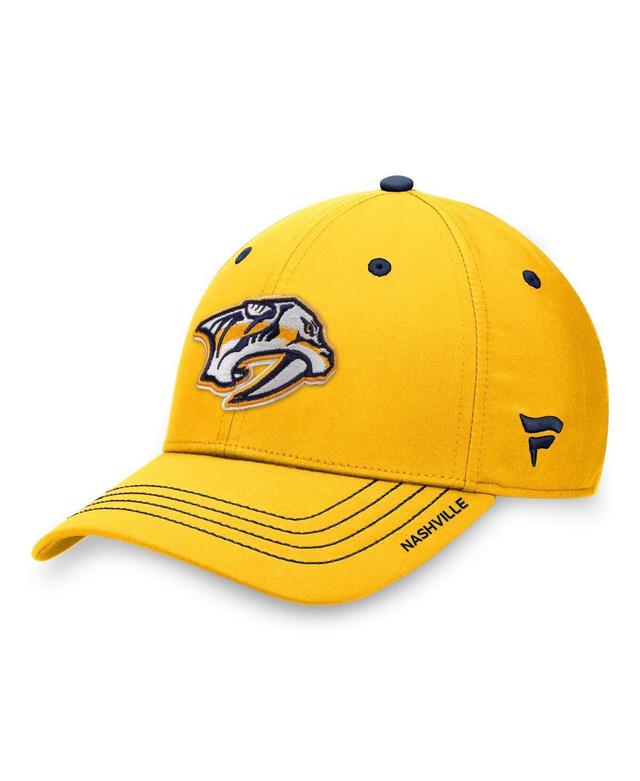 Mens Fanatics Gold Nashville Predators Authentic Pro Rink Flex Hat Product Image