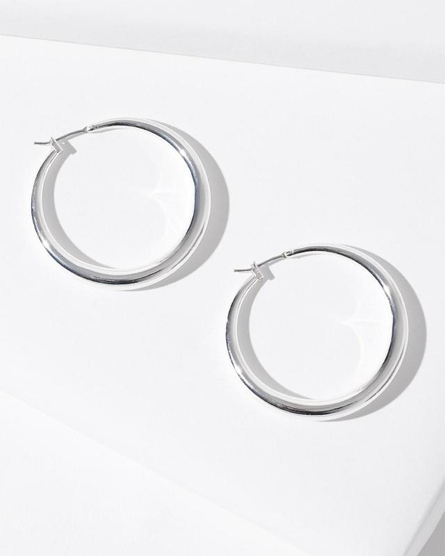 Cassie Silver-Tone Circle Earrings   Chico's - Silver - Women Product Image