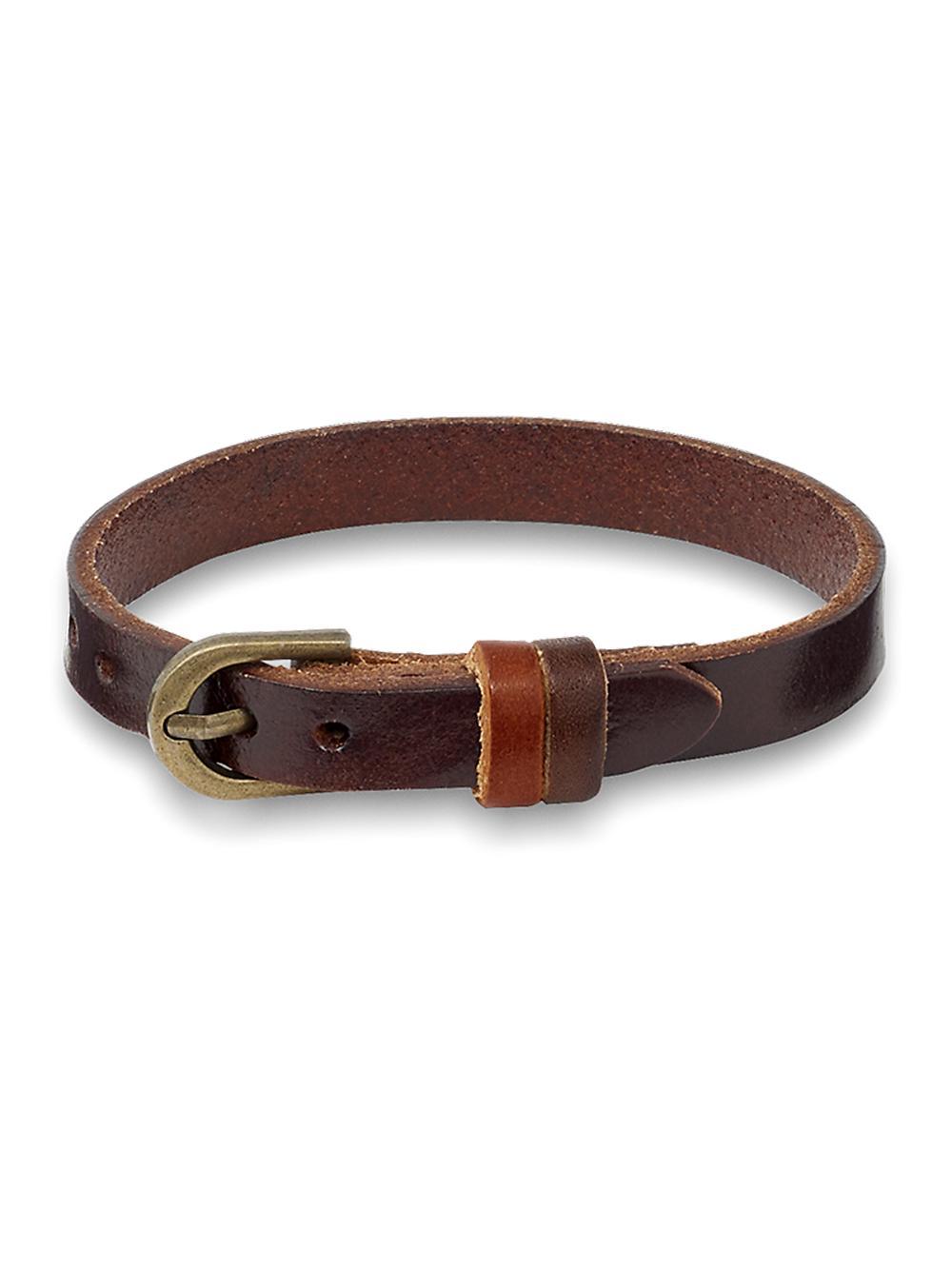 Leather Bracelet - Brown Product Image