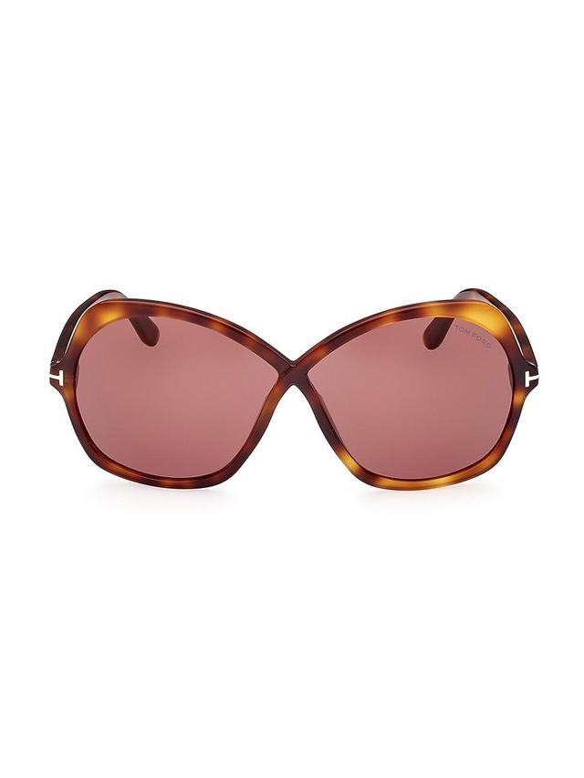 TOM FORD Rosemin 64mm Gradient Oversize Butterfly Sunglasses Product Image