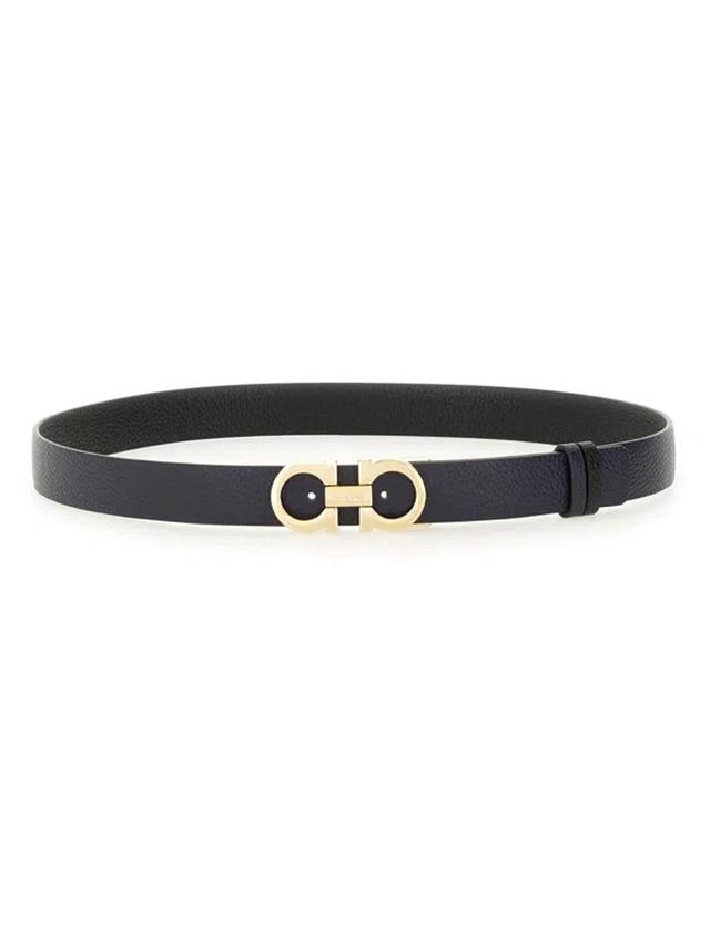 Gancini Belt In Black Product Image