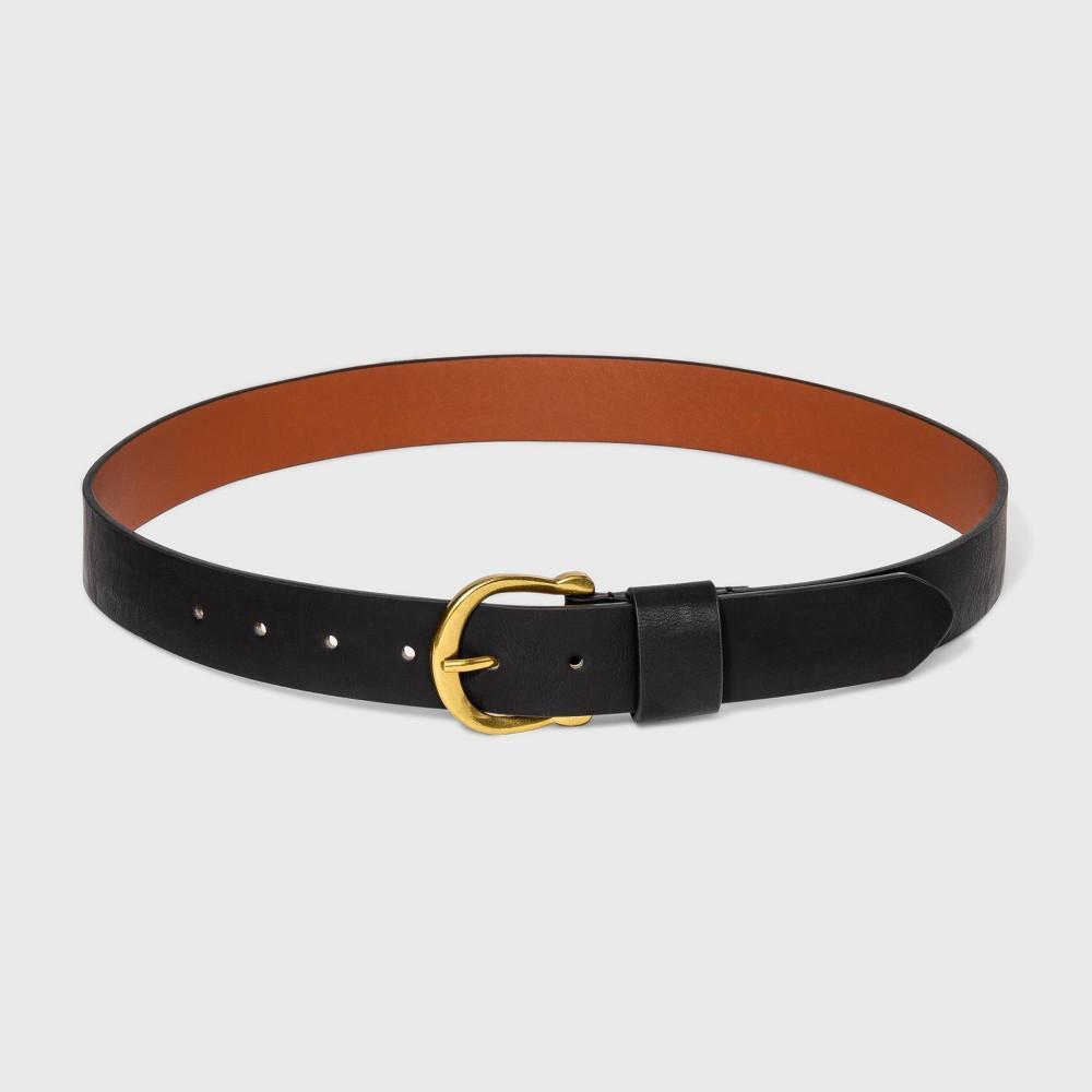 Womens Solid Horseshoe Belt - Universal Thread Black XL Product Image