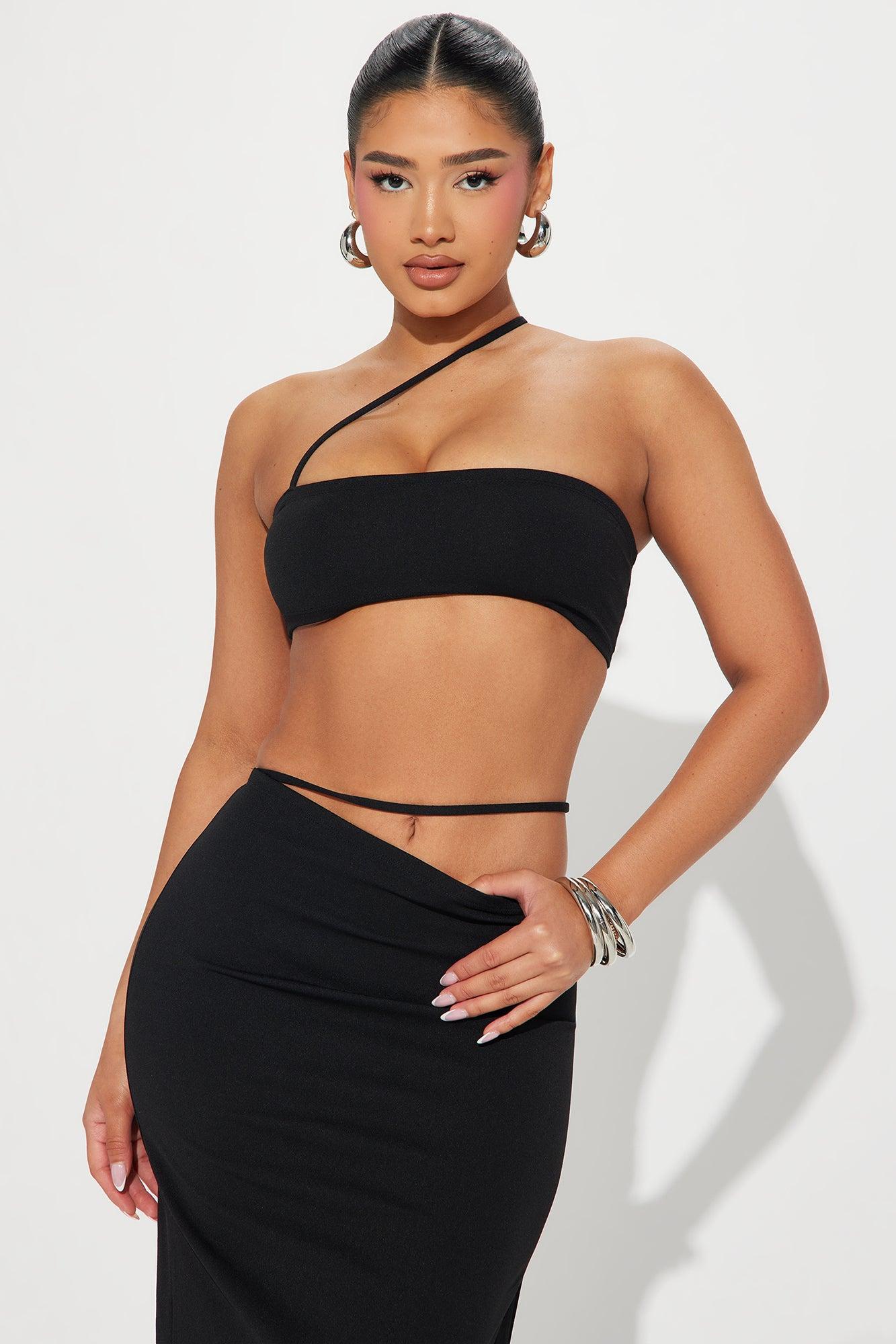 Figure Me Out Skirt Set - Black Product Image