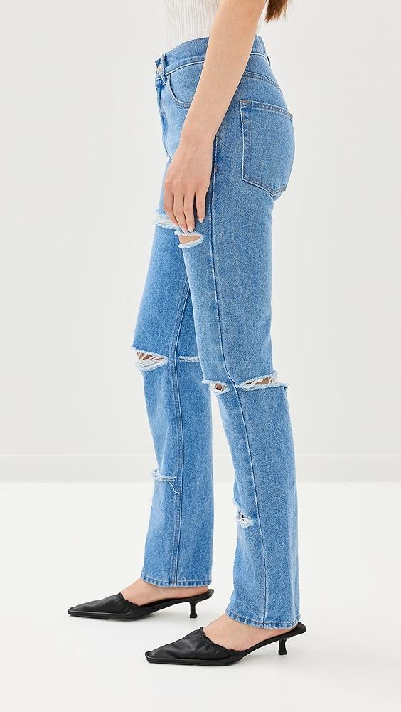 Marni Bleached Coated Boyfriend Jeans | Shopbop Product Image