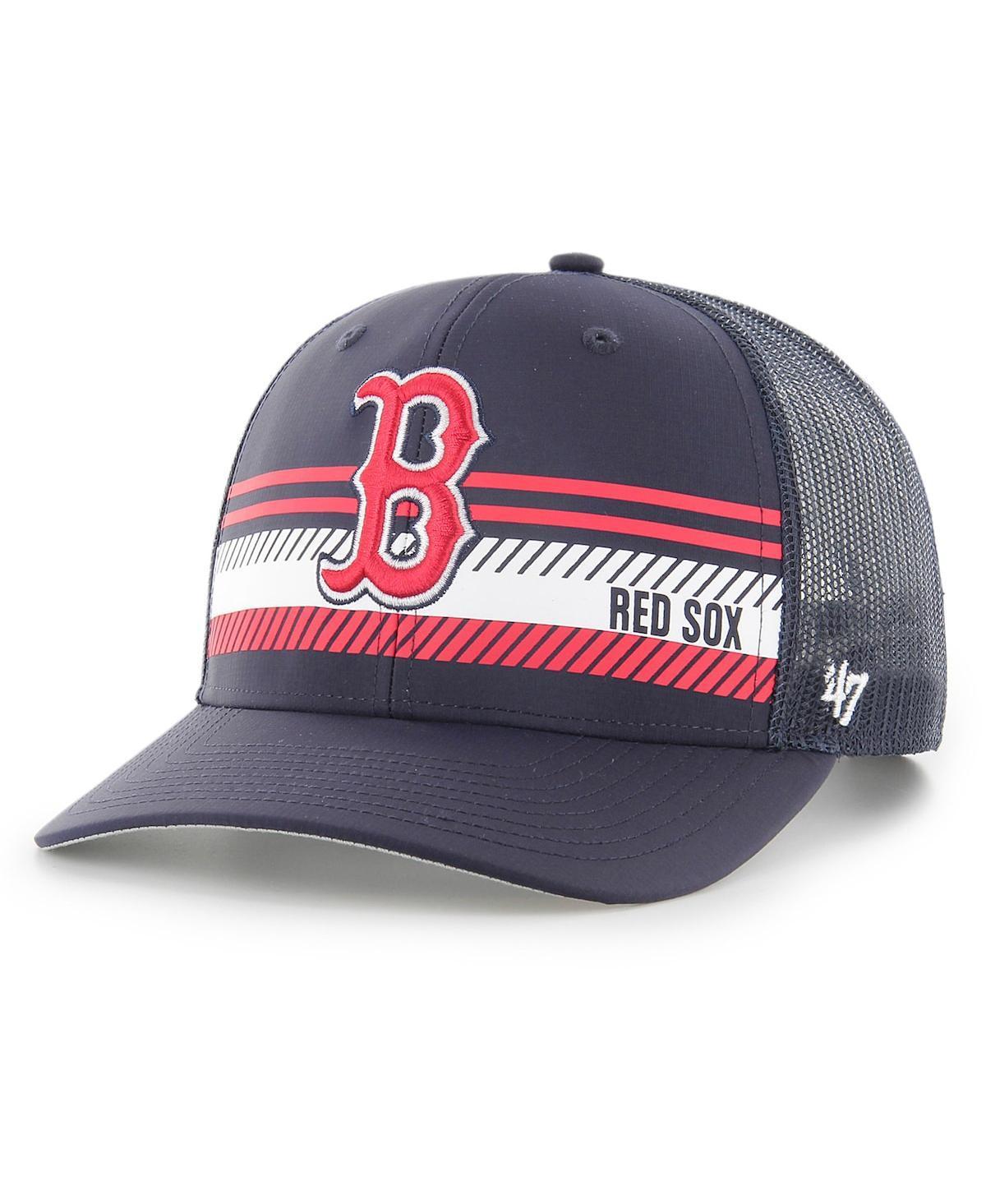 Mens 47 Navy Boston Red Sox Cumberland Trucker Snapback Hat Product Image