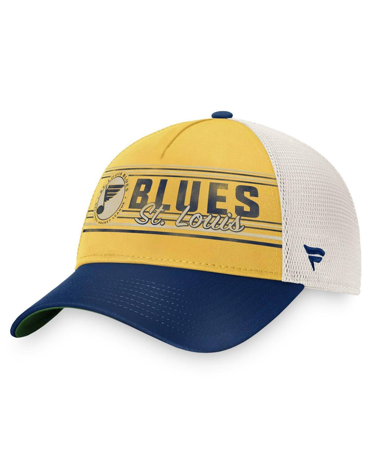 Mens Fanatics Branded /Royal St. Louis Blues True Classic Retro Trucker Snapback Hat Product Image