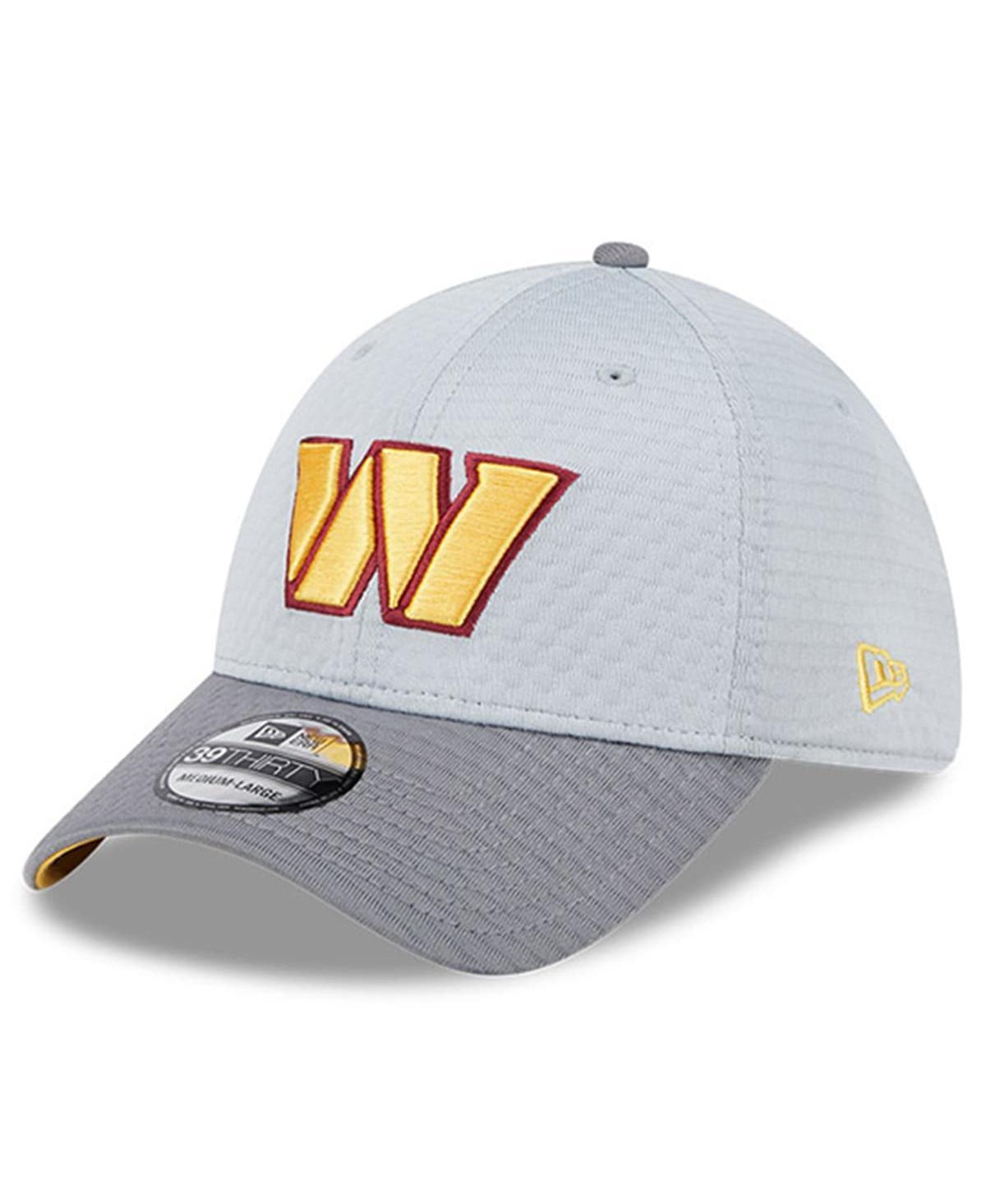 New Era Mens Gray Washington Commanders 2024 Nfl Training Camp 39THIRTY Flex Hat Product Image