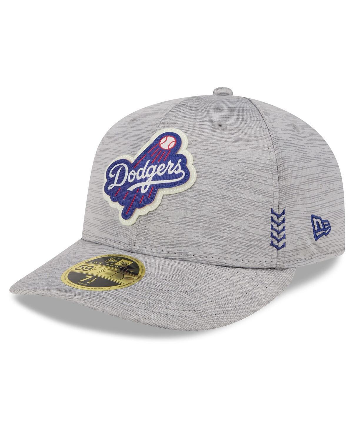 Mens New Era Gray Los Angeles Dodgers 2024 Clubhouse Low Profile 59FIFTY Fitted Hat Product Image