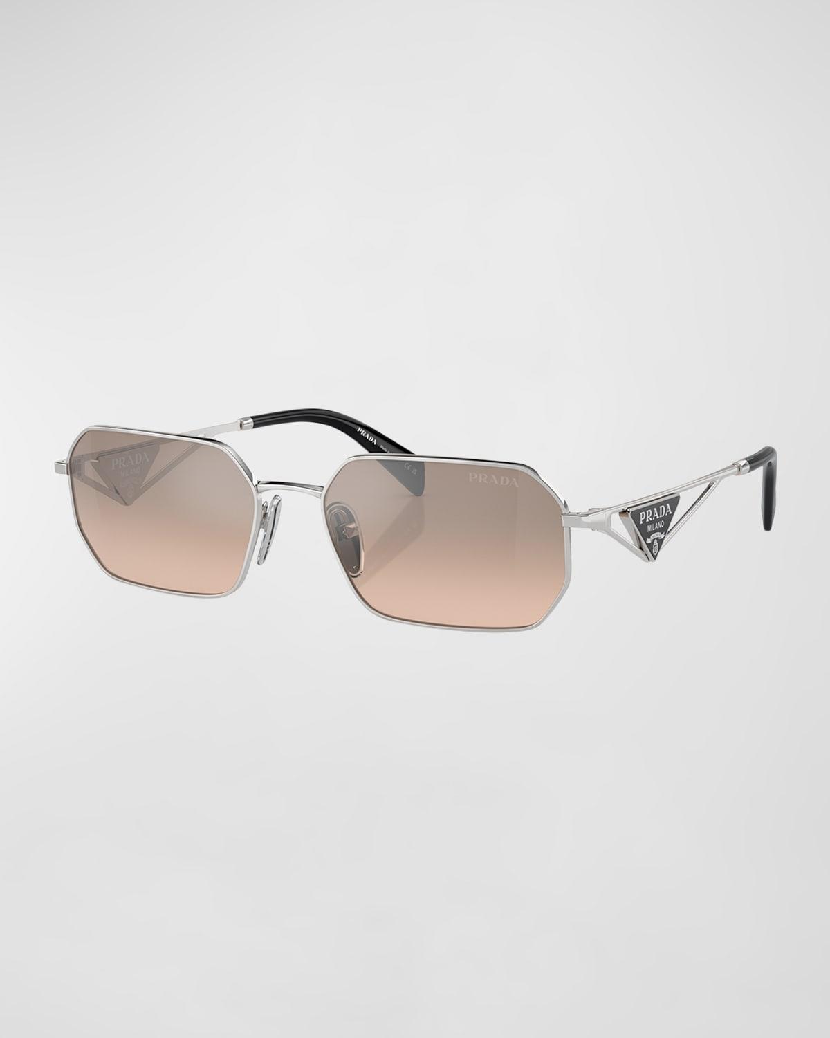 Geometric Steel Rectangle Sunglasses Product Image