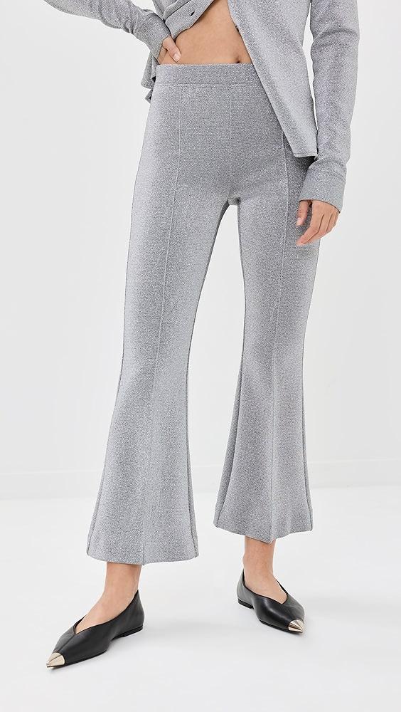 Rosetta Getty Pull-On Cropped Flare Pants | Shopbop Product Image