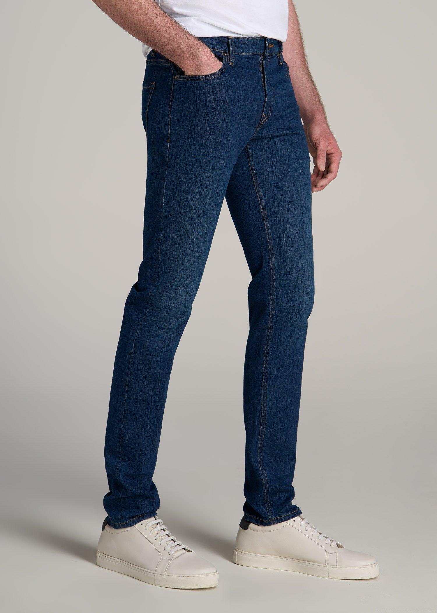 Americana Collection Dylan Slim Fit Jeans For Tall Men in Crown Blue Product Image