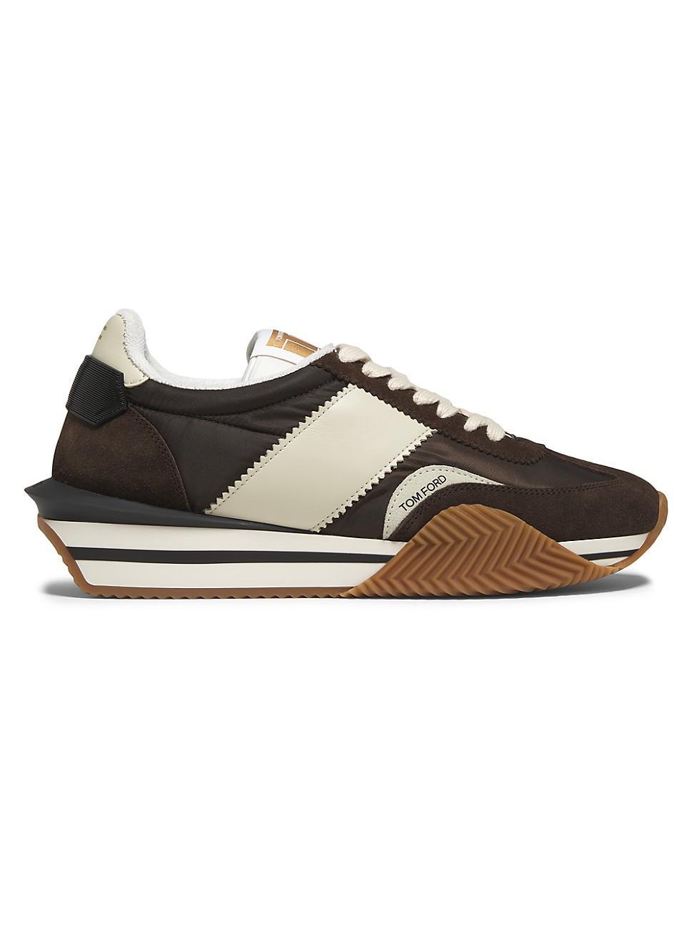 TOM FORD James Mixed Media Low Top Sneaker Product Image