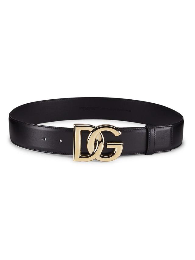 Dolce & Gabbana DG Logo Leather Belt Product Image