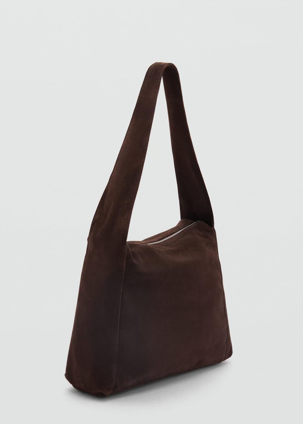 MANGO - Leather shopper bag - One size - Women Product Image